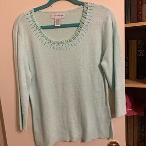Sag Harbor Women's Mint Green Sweater